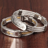 Bracelet Croix Homme en Acier Tressé - Mon Bracelet Homme