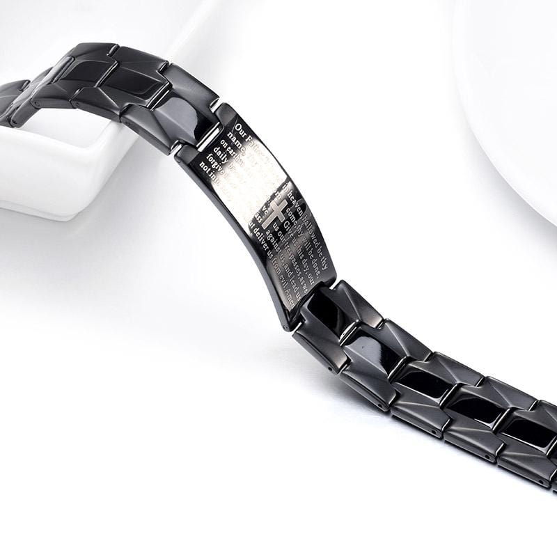 Bracelet Croix Homme Noir Protection - Mon Bracelet Homme