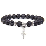 Bracelet Croix Homme Pierre Naturelle - Mon Bracelet Homme