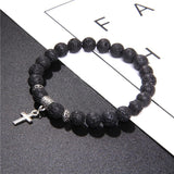 Bracelet Croix Homme Pierre Naturelle - Mon Bracelet Homme