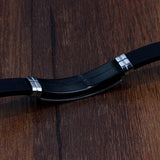 Bracelet Croix Homme Silicone et Acier - Mon Bracelet Homme