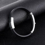 Bracelet Croix Homme Silicone Noir - Mon Bracelet Homme