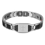 Bracelet Croix Homme Style Chevalier en Acier - Mon Bracelet Homme