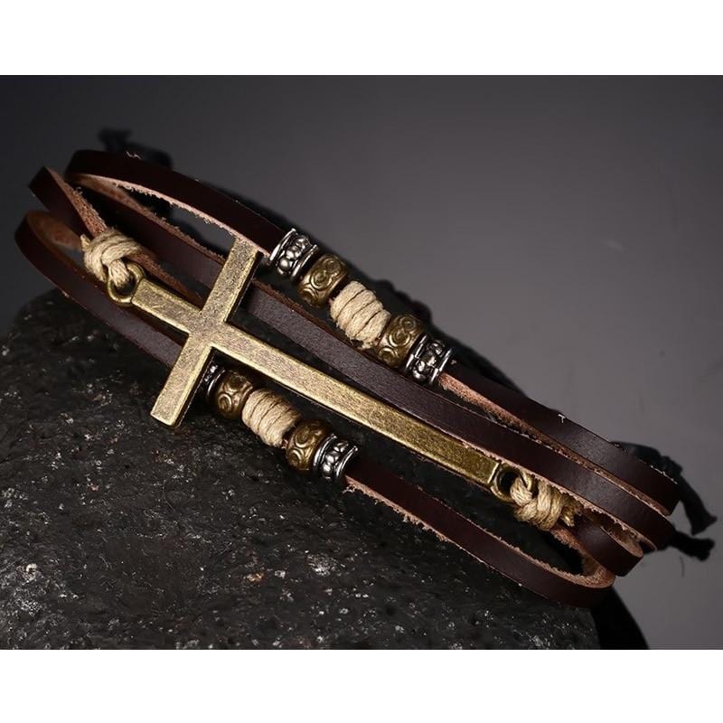 Bracelet Croix Horizontale Homme - Mon Bracelet Homme