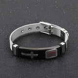 Bracelet Croix Réglable en Acier - Mon Bracelet Homme