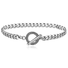 Bracelet Cubain En Acier Inoxydable Pour Homme