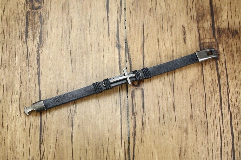 Bracelet Cuir et Croix homme - Mon Bracelet Homme