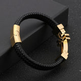 Bracelet Cuir Homme avec Croix - Mon Bracelet Homme