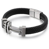 Bracelet Cuir Homme avec Croix - Mon Bracelet Homme