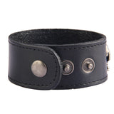 Bracelet Cuir Noir Tete de Mort - Mon Bracelet Homme