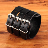 Bracelet de Force 3 Lanières en Cuir - Mon Bracelet Homme