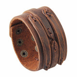 Bracelet de Force 4 cm de Large en Cuir - Mon Bracelet Homme
