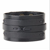 Bracelet de Force 4 cm de Large en Cuir - Mon Bracelet Homme
