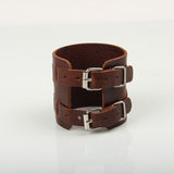 Bracelet de Force 6,5cm de Large en Cuir - Mon Bracelet Homme