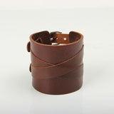 Bracelet de Force 6,5cm de Large en Cuir - Mon Bracelet Homme