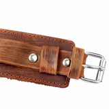 Bracelet de Force Ajustable Marron Clair en Cuir - Mon Bracelet Homme