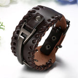 Bracelet de Force Ajustable par Sangle en Cuir - Mon Bracelet Homme