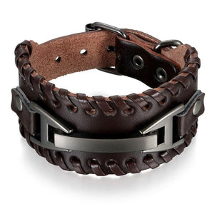 Bracelet de Force Ajustable par Sangle en Cuir - Mon Bracelet Homme