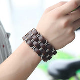 Bracelet de Force Armature en Acier en Cuir - Mon Bracelet Homme