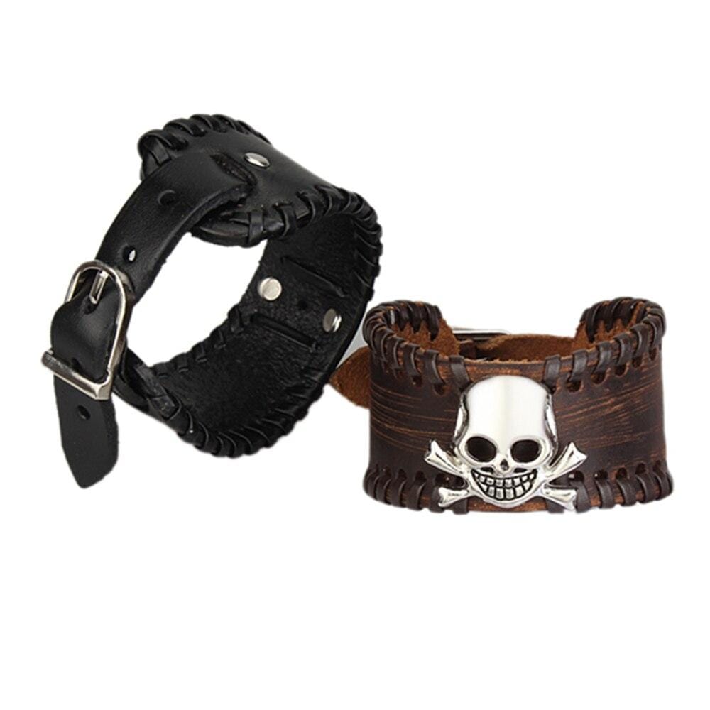 Bracelet de Force Aspect Viril en Cuir - Mon Bracelet Homme