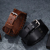 Bracelet de Force avec Dragon en Cuir - Mon Bracelet Homme