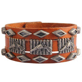 Bracelet de Force avec Pistolet en Cuir - Mon Bracelet Homme