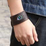 Bracelet de Force avec une Plume en Cuir - Mon Bracelet Homme
