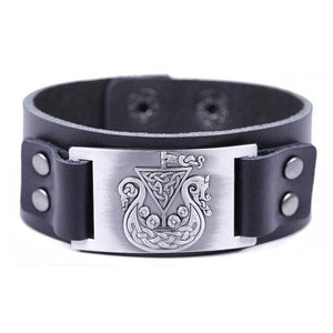 Bracelet de Force Bijou Viking en Cuir - Mon Bracelet Homme