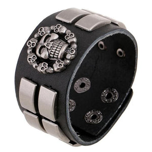 Bracelet de Force Catacombe en Cuir - Mon Bracelet Homme