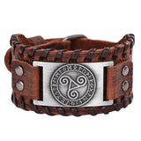 Bracelet de Force Celtique en Cuir - Mon Bracelet Homme