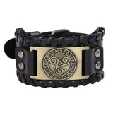 Bracelet de Force Celtique en Cuir - Mon Bracelet Homme