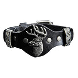Bracelet de force Cerf en Cuir - Mon Bracelet Homme