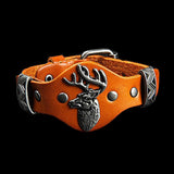 Bracelet de force Cerf en Cuir - Mon Bracelet Homme