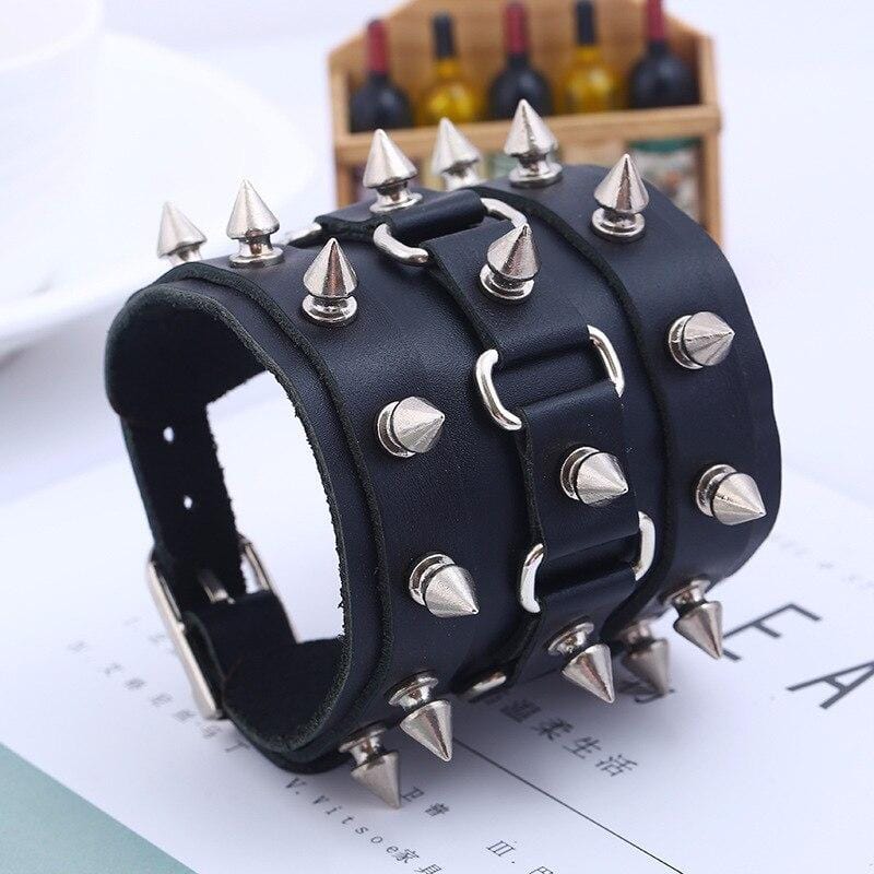 Bracelet de Force Clouté - Mon Bracelet Homme