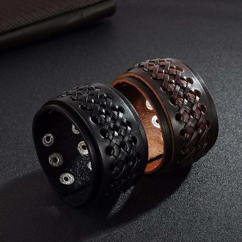 Bracelet de Force Confortable en Cuir - Mon Bracelet Homme