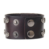 Bracelet de Force Crâne et Etoile en Cuir - Mon Bracelet Homme