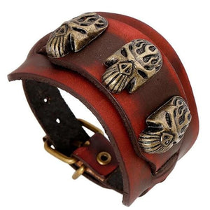 Bracelet de Force Crâne flambant - Mon Bracelet Homme
