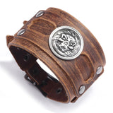 Bracelet de Force Crâne Punk en Cuir - Mon Bracelet Homme