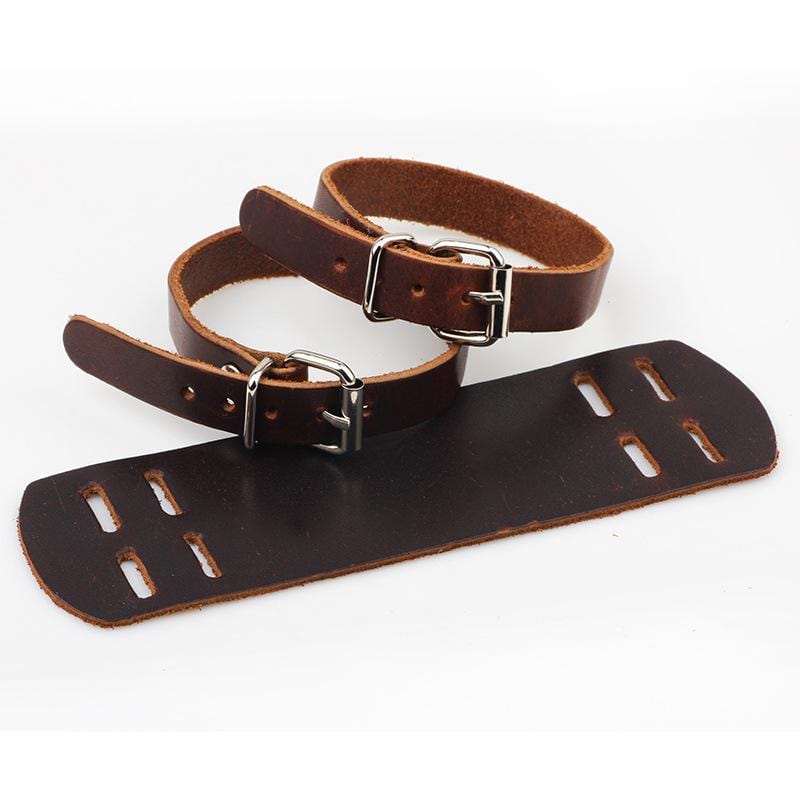 Bracelet de Force Cuir Brun en Cuir - Mon Bracelet Homme
