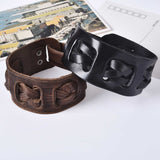 Bracelet de Force Cuir Tressé Large - Mon Bracelet Homme