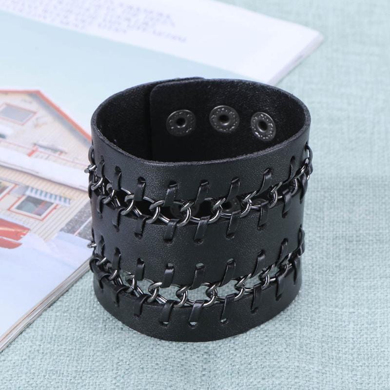 Bracelet de Force Design Intemporel en Cuir - Mon Bracelet Homme