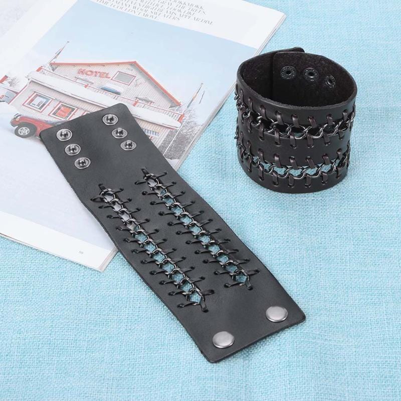 Bracelet de Force Design Intemporel en Cuir - Mon Bracelet Homme