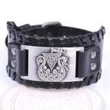 Bracelet de Force Drakkar en Cuir - Mon Bracelet Homme
