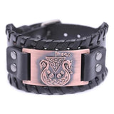 Bracelet de Force Drakkar en Cuir - Mon Bracelet Homme