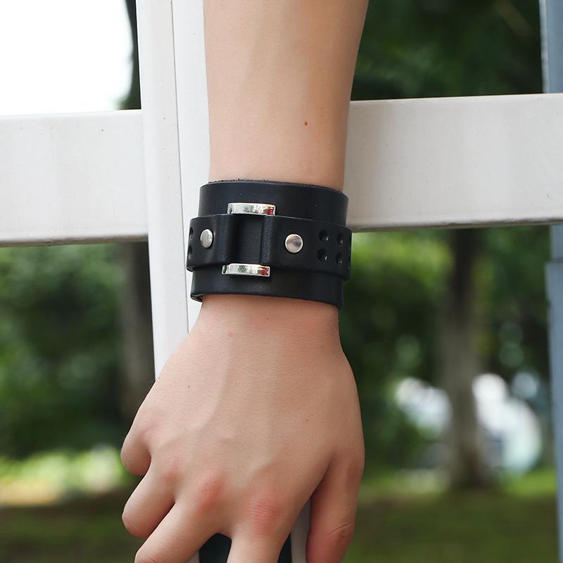Bracelet de Force en Cuir pour Poignet - Mon Bracelet Homme