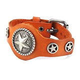 Bracelet de Force Etoile en Cuir - Mon Bracelet Homme