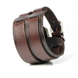 Bracelet de Force Fermeture Par Sangle en Cuir - Mon Bracelet Homme