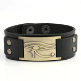 Bracelet de Force Finition Lisse en Cuir