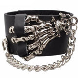 Bracelet de Force Gothique en Cuir