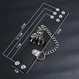 Bracelet de Force Gothique en Cuir - Mon Bracelet Homme